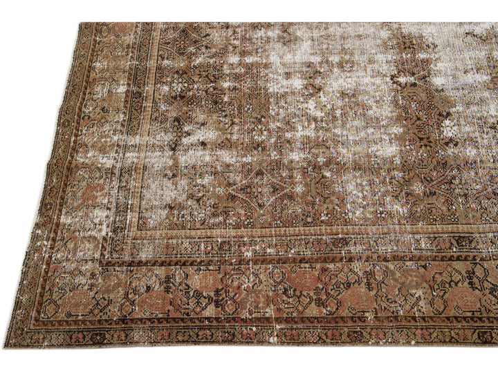 Antique Hamadan Wool Runner 6 X 16