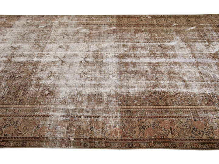 Antique Hamadan Wool Runner 6 X 16