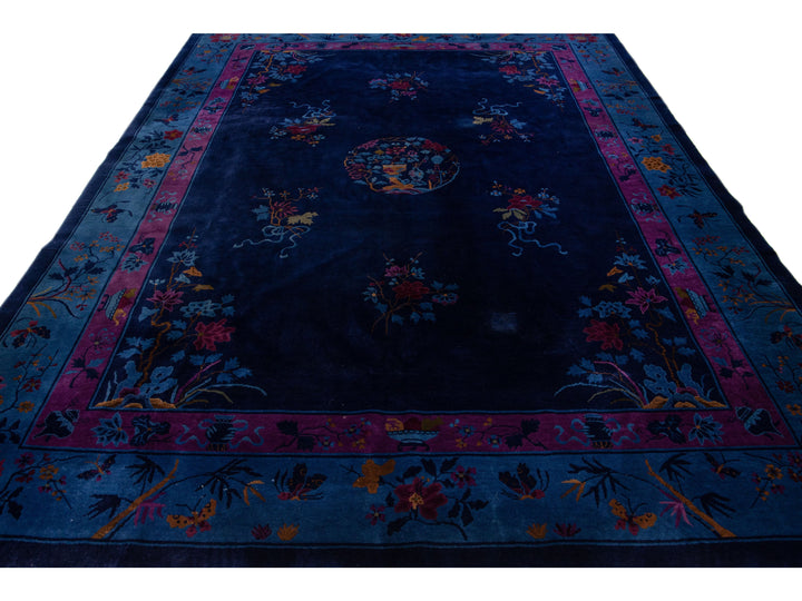 Antique Art Deco Chinese Rug 9 X 12