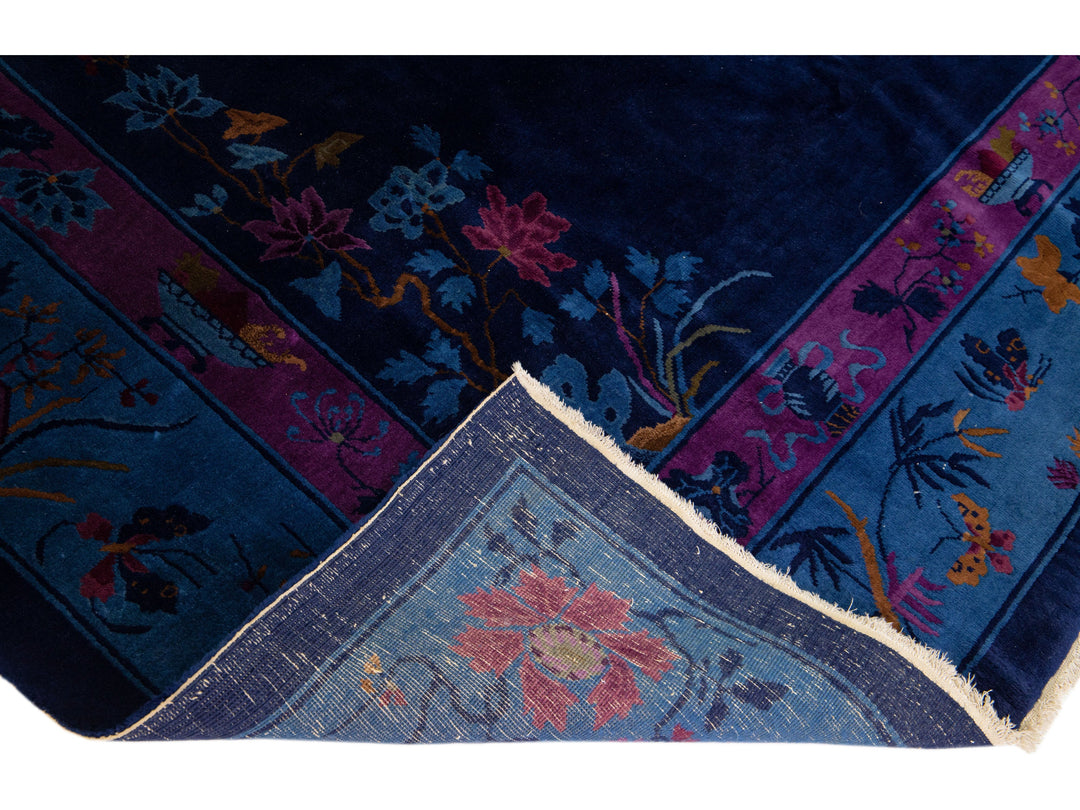 Antique Art Deco Chinese Rug 9 X 12