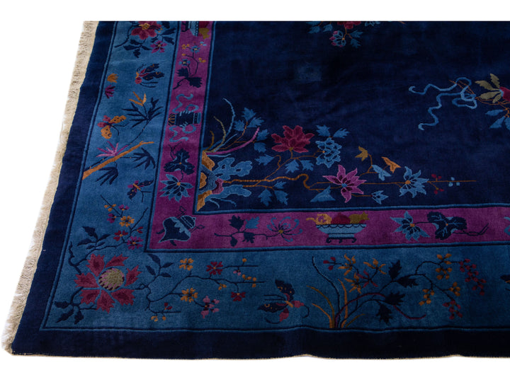 Antique Art Deco Chinese Rug 9 X 12
