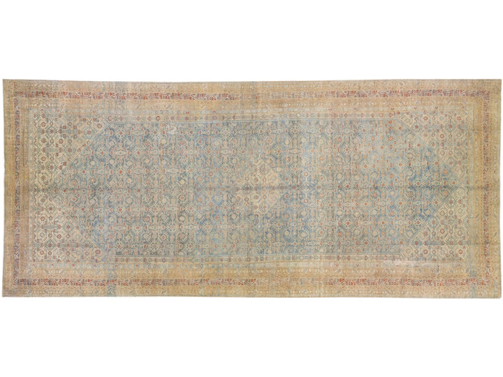 Antique Malayer Wool Rug 7 X 17