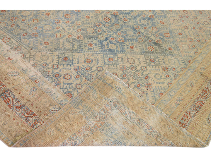 Antique Malayer Wool Rug 7 X 17