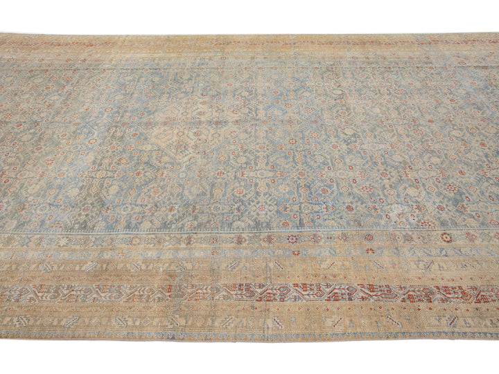 Antique Malayer Wool Rug 7 X 17