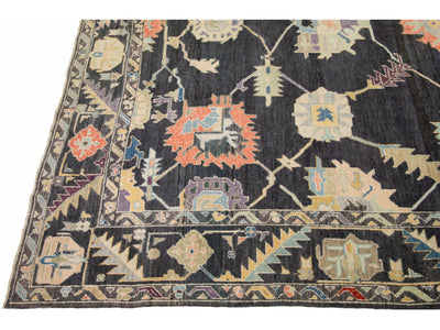 Modern Oushak Wool Rug 12 X 16