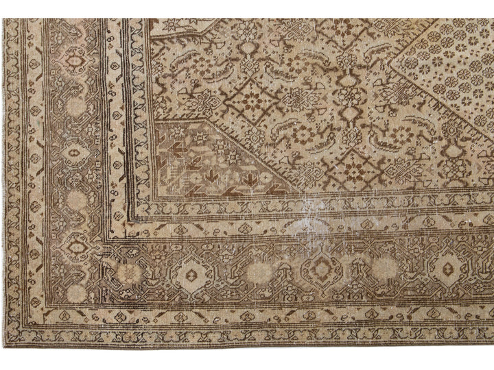 Antique Tabriz Wool Rug 7 X 10