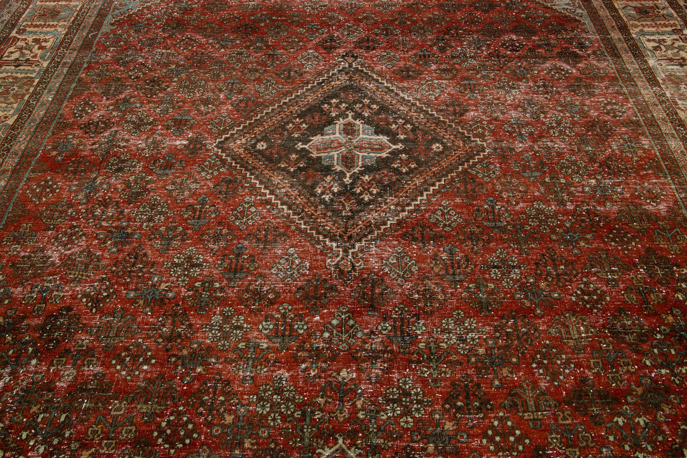 Antique Joshegan Wool Rug 10 X 13