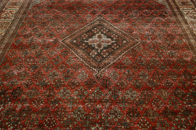 Antique Joshegan Wool Rug 10 X 13