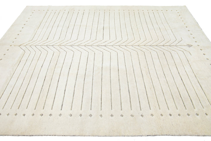 Modern Moroccan Wool Rug 8 X 10