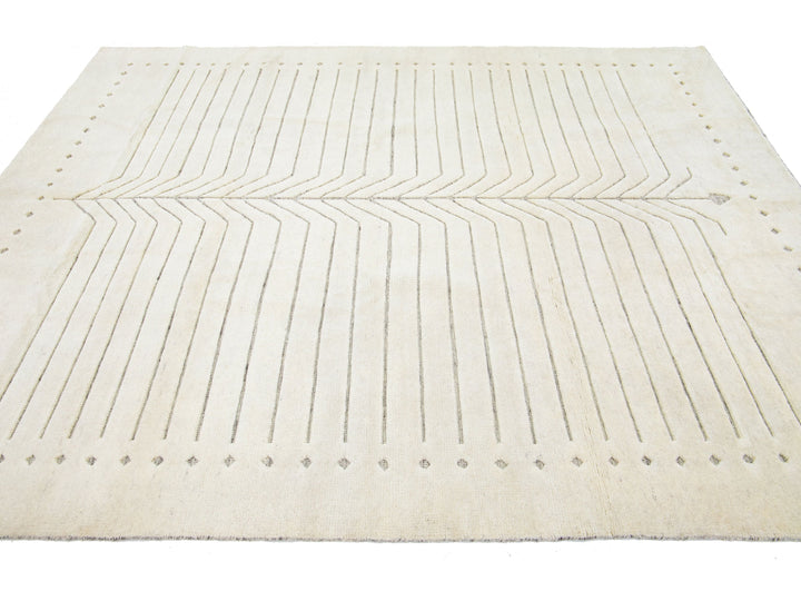 Modern Moroccan Wool Rug 8 X 10
