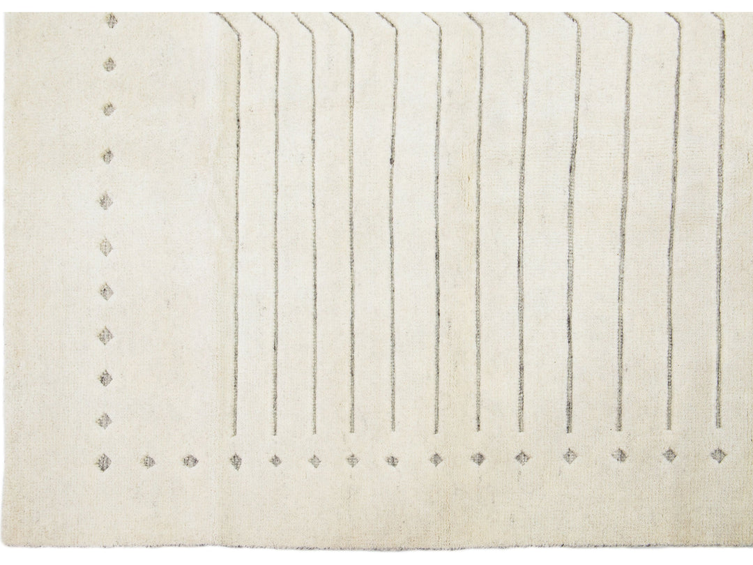 Modern Moroccan Wool Rug 8 X 10