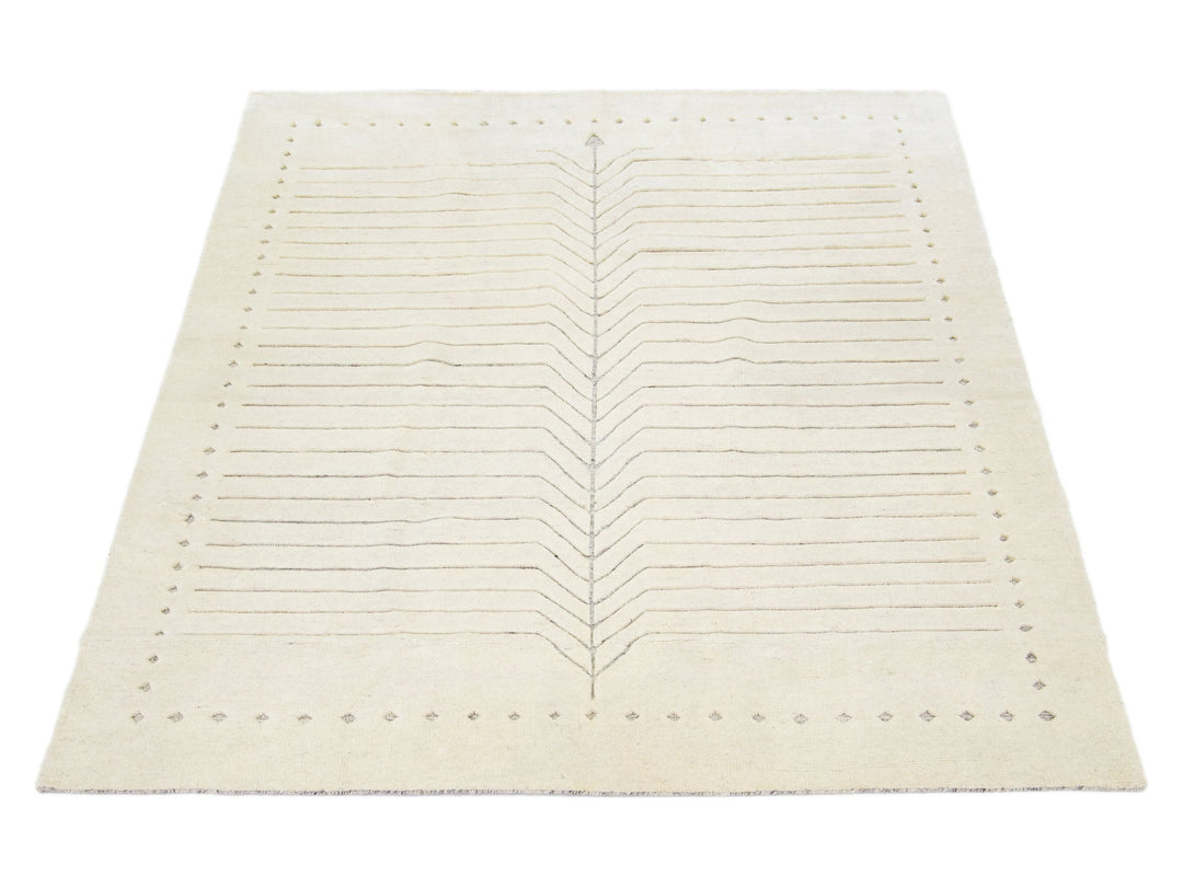 Modern Moroccan Wool Rug 8 X 10