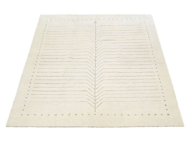 Modern Moroccan Wool Rug 8 X 10