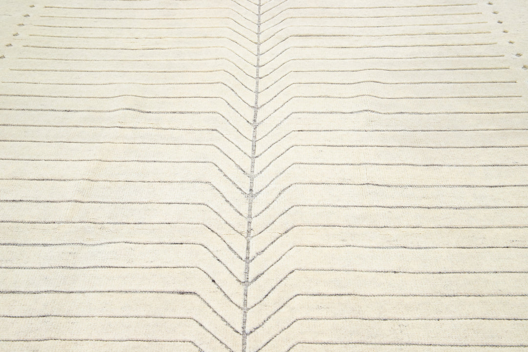 Modern Moroccan Wool Rug 8 X 10