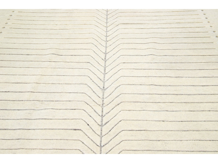 Modern Moroccan Wool Rug 8 X 10