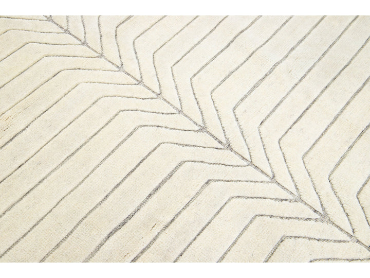 Modern Moroccan Wool Rug 8 X 10