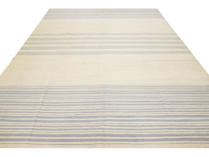 Modern Kilim Wool Rug 9 X 12