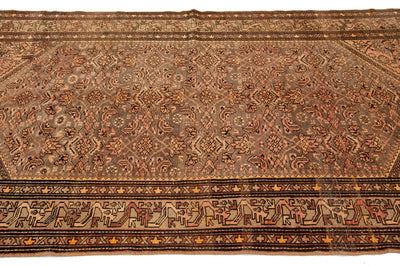 Antique Malayer Wool Runner 5 X 9