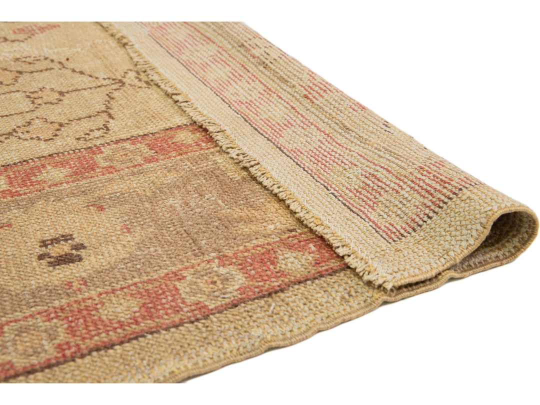 Antique Turkish Oushak Wool Rug 10 X 13