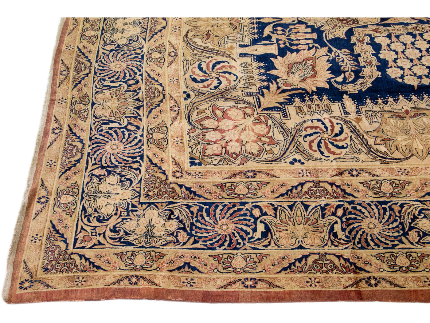 Antique Kerman Wool Rug 11 X 19