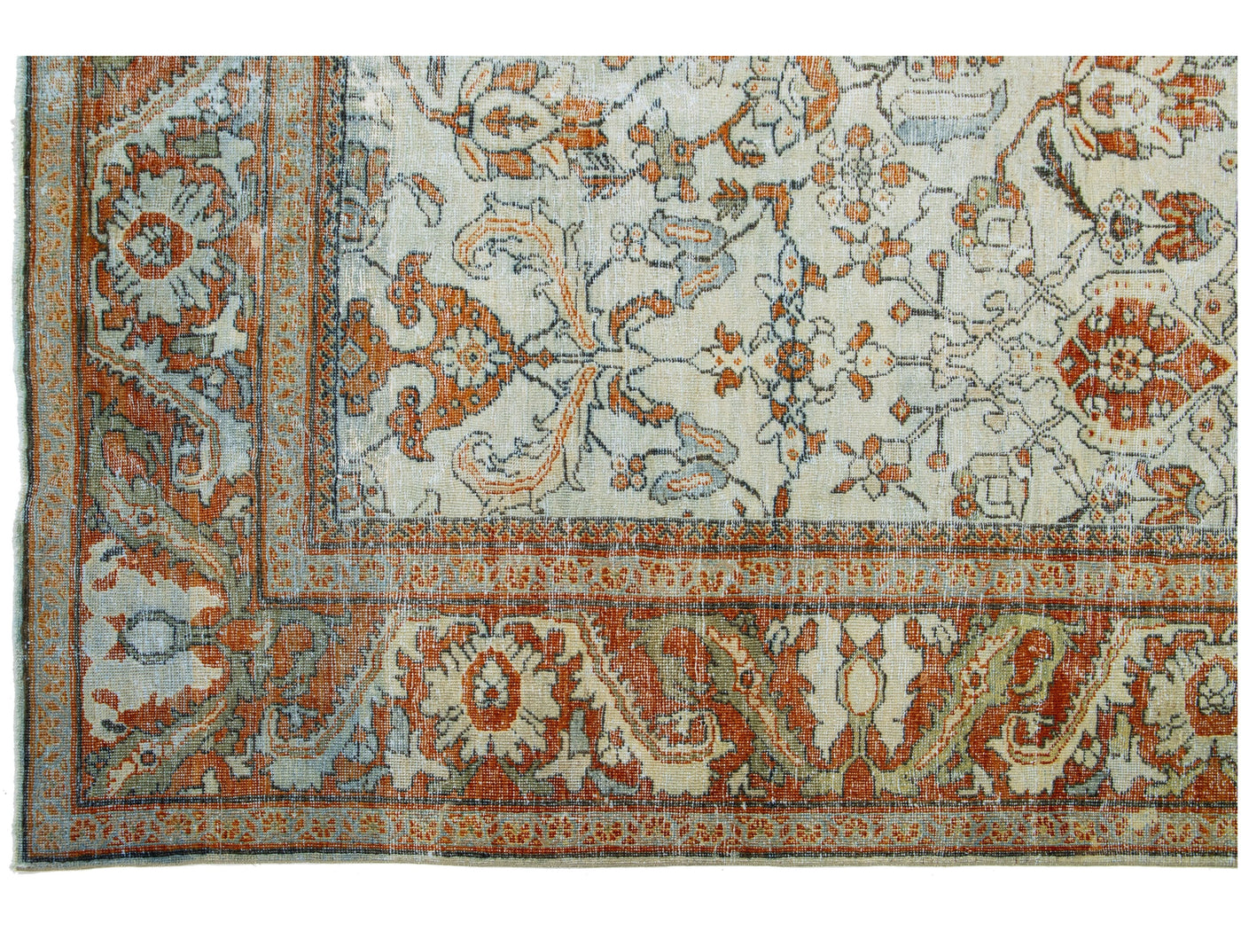 Antique Mahal Wool Rug 11 X 14