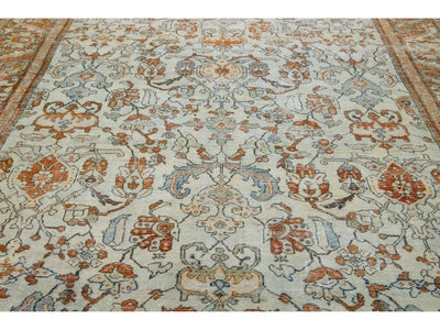 Antique Mahal Wool Rug 11 X 14