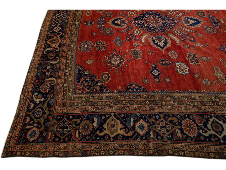 Antique Sultanabad Wool Rug 19 X 24