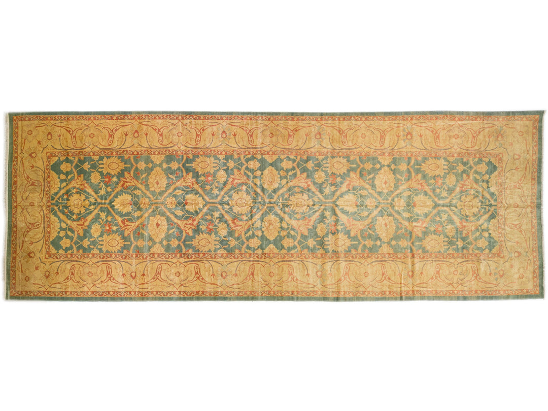 Modern Sultanabad Handmade Floral Motif Persian Long Wool Rug