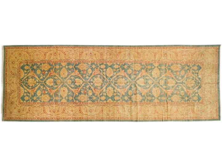 Modern Sultanabad Handmade Floral Motif Persian Long Wool Rug