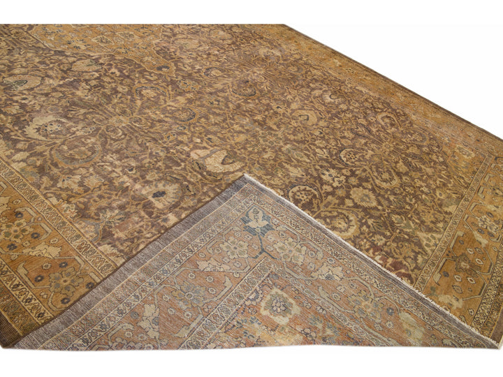 Antique Sultanabad Wool Rug 13 X 22