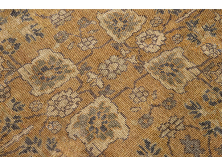 Antique Sultanabad Wool Rug 13 X 22