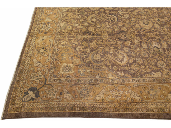 Antique Sultanabad Wool Rug 13 X 22