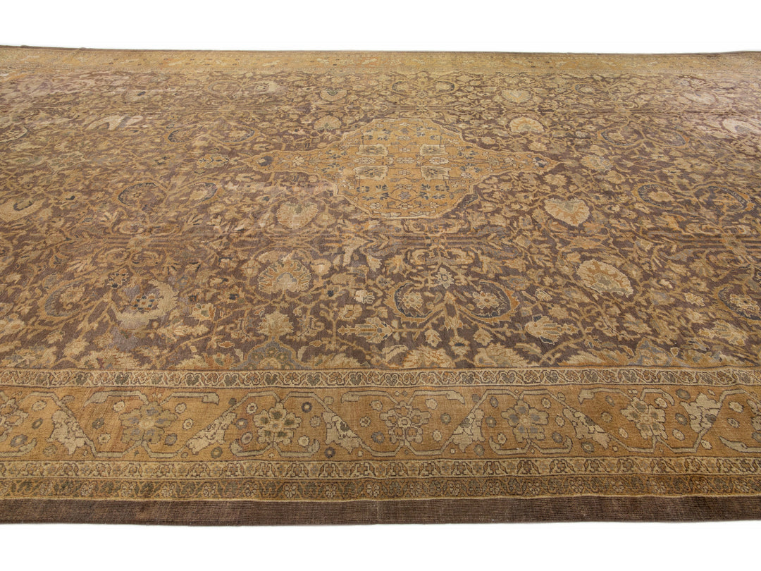 Antique Sultanabad Wool Rug 13 X 22