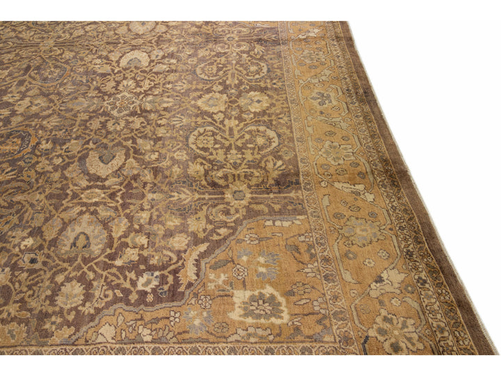 Antique Sultanabad Wool Rug 13 X 22