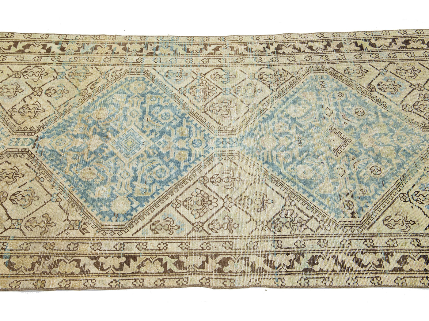 Antique Malayer Wool Runner 3 X 16