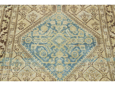 Antique Malayer Wool Runner 3 X 16