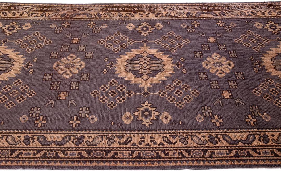 Antique Turkish Oushak Wool Runner 5 X 23