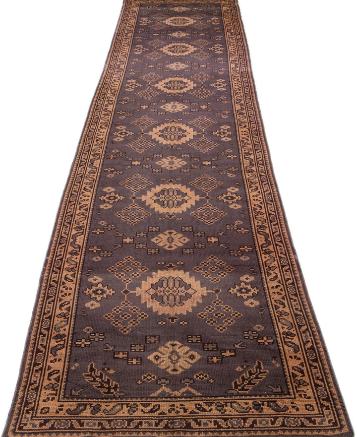 Antique Turkish Oushak Wool Runner 5 X 23
