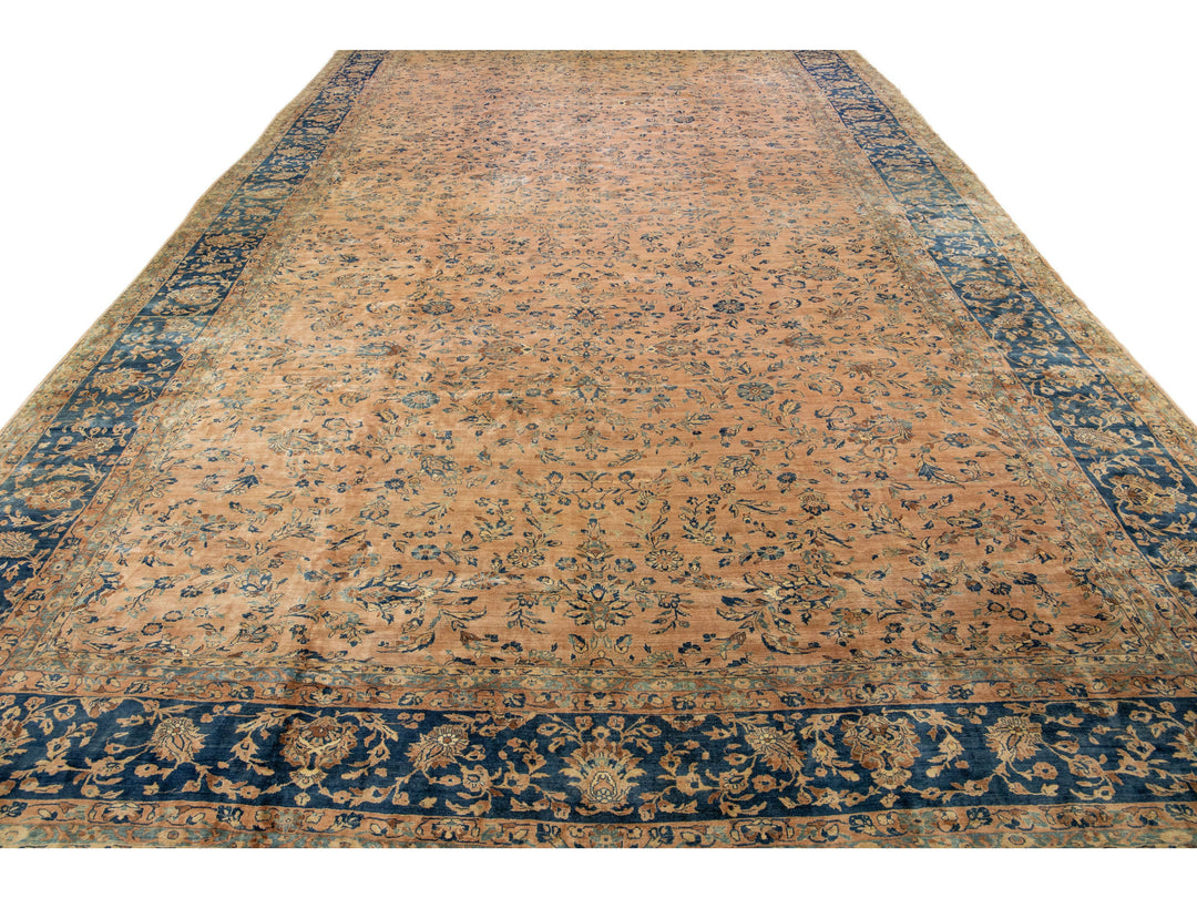 Antique Tabriz Wool Rug 15 X 27