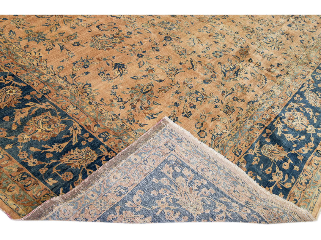 Antique Tabriz Wool Rug 15 X 27