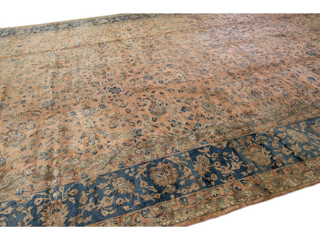 Antique Tabriz Wool Rug 15 X 27