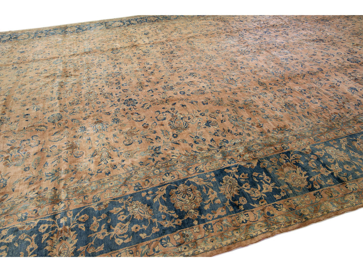 Antique Tabriz Wool Rug 15 X 27