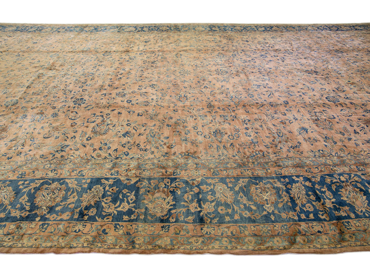 Antique Tabriz Wool Rug 15 X 27