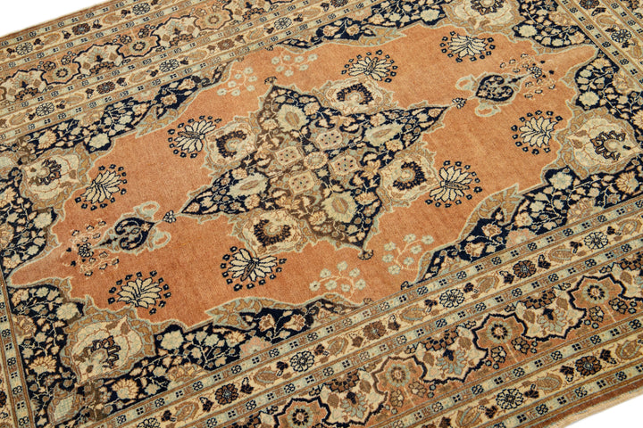 Antique Tabriz Wool Rug 4 X 6