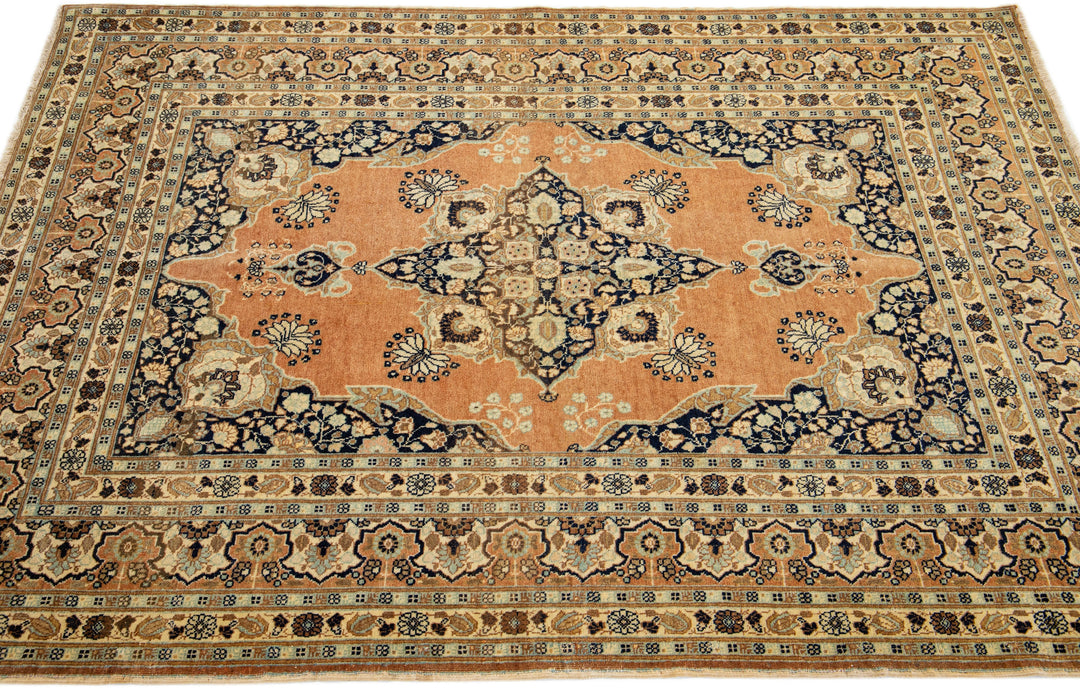 Antique Tabriz Wool Rug 4 X 6