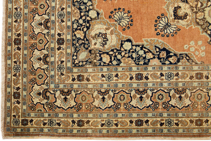 Antique Tabriz Wool Rug 4 X 6