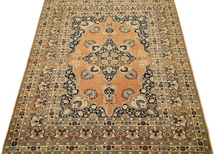Antique Tabriz Wool Rug 4 X 6