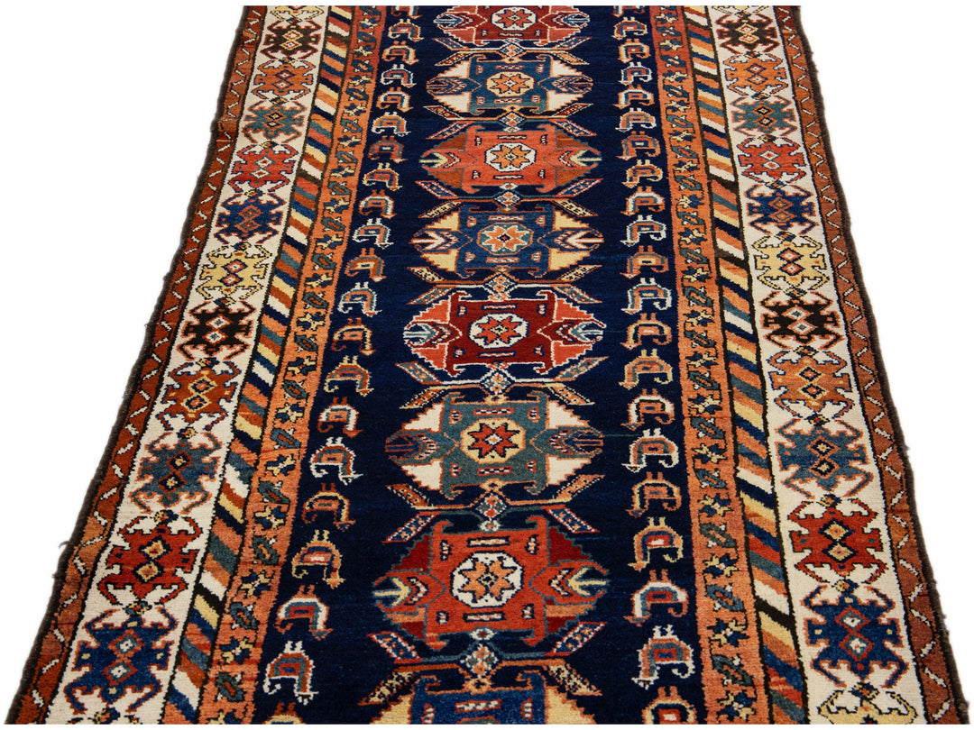 Antique Malayer Rug 3 X 12