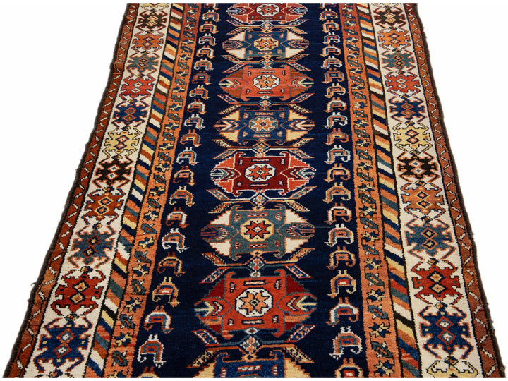 Antique Malayer Rug 3 X 12