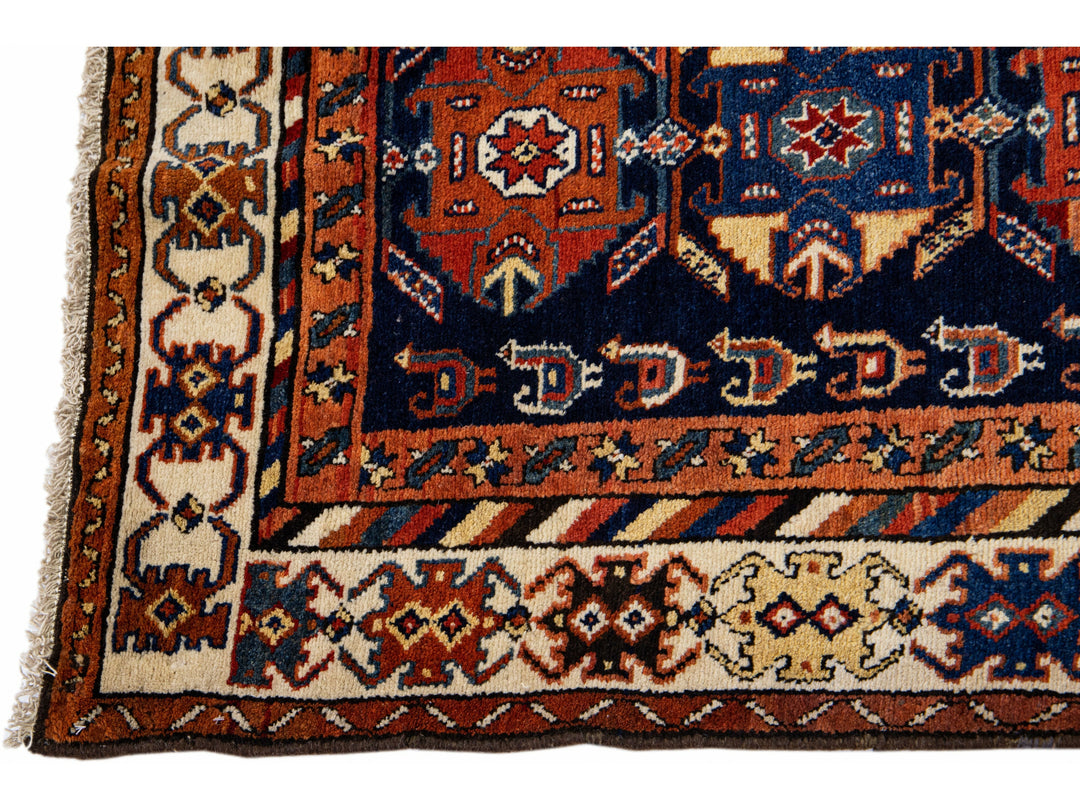 Antique Malayer Rug 3 X 12